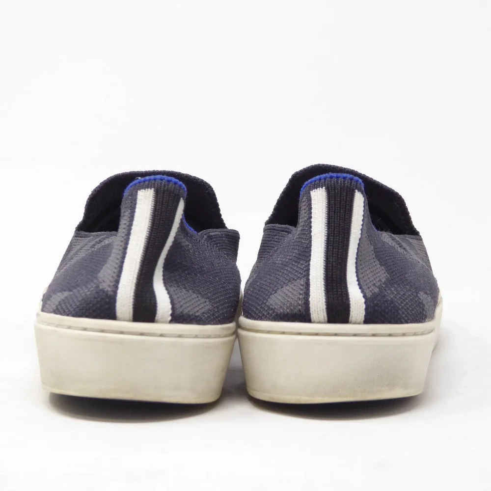 Rothy's Womens The Original Sneakers Navy Camo Slip On Shoes 8